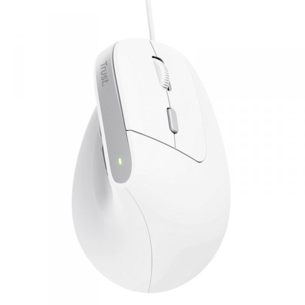 Mysz ergonomiczna przewodowa Bayo II biała