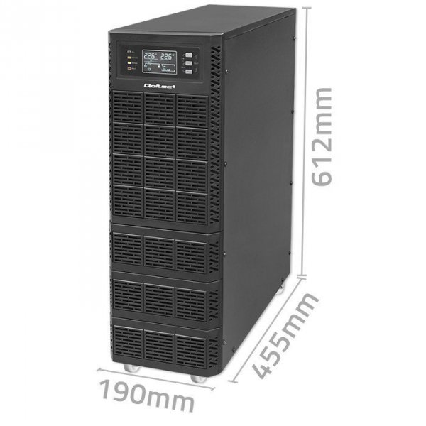 Zasilacz awaryjny UPS 10kVA | 10000W | Power Factor 1.0 | LCD |  EPO | USB | On-line