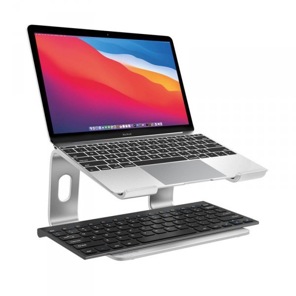 AluBench  Aluminiowa podstawka do laptopa Srebrna
