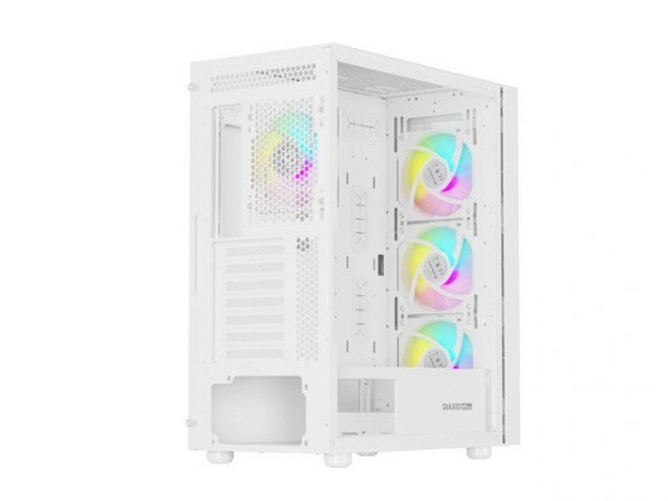 Obudowa Genesis Diaxid 605 ARGB MIDI TOWER USB-C Biała