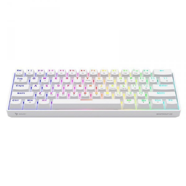 Klawiatura mechaniczna Whiteout X2, Blue Outemu, Hot Swap