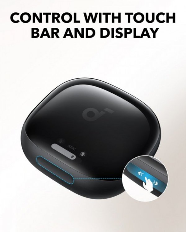 Słuchawki bezprzewodowe Soundcore Liberty 4 PRO Bluetooth błyszcząca czerń