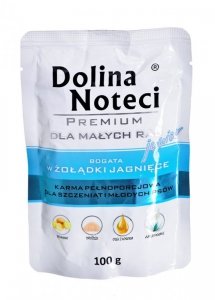 DOLINA NOTECI Premium Junior bogata w żołądki jagnięce - mokra karma dla szczeniąt ras małych - 100g