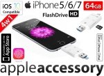 Pamięć FlashDrive do iPhone 5 6 7 64GB SD Reader