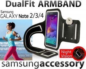 Opaska na Rękę Ramię ARMBAND Galaxy Note 2 3 4 DualFit