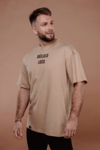 T-shirt oversize BAILALO LOCO beż