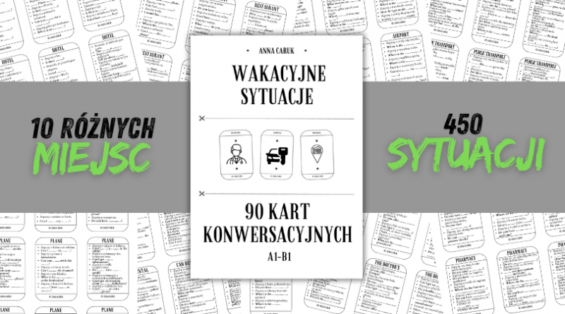 Wakacyjne Sytuacje - 90 Kart Konwersacyjnych A1/A2/B1