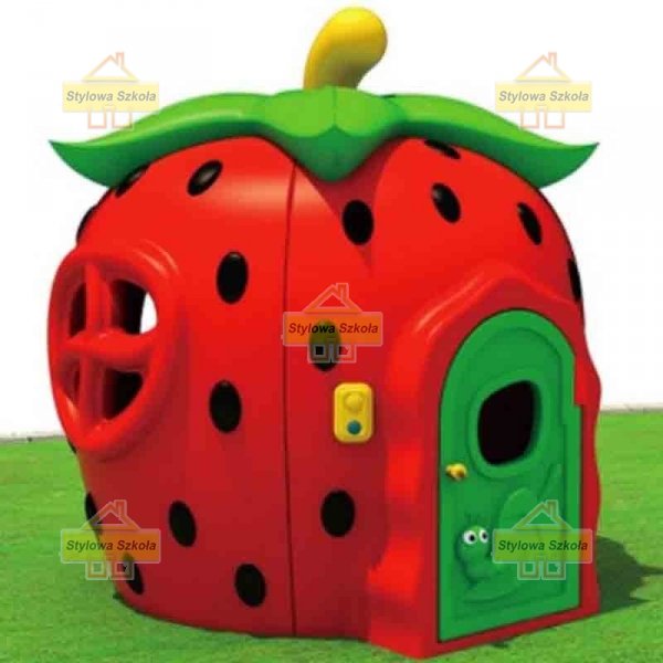 most z tunelem kolor, domek most z tunelem, domek plastikowy, domek  z werandą, z weranda domek, domek na plac zabaw, domek plastikowy, domek do ogrodu, domek w serduszka, domek truskawka