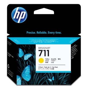 HP oryginalny ink / tusz CZ136A, HP 711, yellow, 3x29ml, 3szt