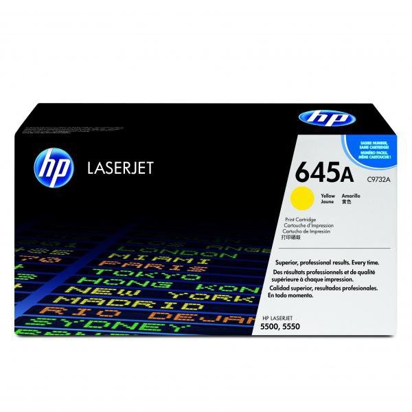 HP oryginalny toner C9732A, HP 645A, yellow, 12000s
