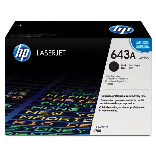 HP oryginalny toner Q5950A, HP 643A, black, 11000s