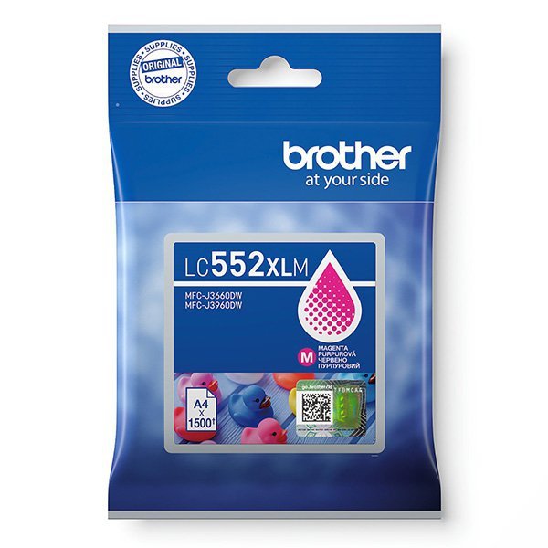 Brother oryginalny ink / tusz LC552XLM, magenta, 1500s