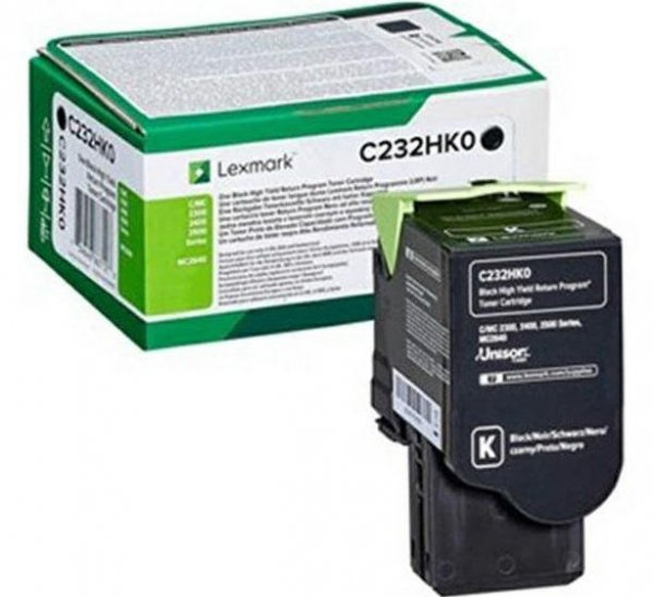 Lexmark Toner C232HK0 Black 3K C2325dw, C2425dw, C2535dw, MC2325adw, MC