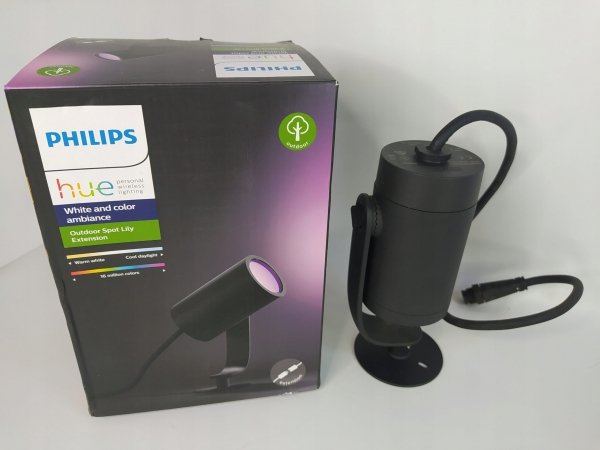 Lampa solarna wbijana Philips czarny 19,4cm 1 szt.