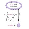 ZESTAW HULA HOP OHA02 VIOLET Z WYPUSTKAMI I OBCIĄŻNIKIEM ONE FITNESS + PAS BR160