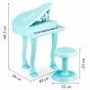 Fortepian organki keyboard pianino z mikrofonem mp3