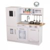 Drewniana kuchnia dla dzieci światło led + garnki ECOTOYS