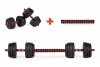 Hantle regulowane 2 x 10kg sztanga zestaw 20kg gryf