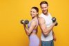Hantle sześciokątne zestaw 2x2 kg ciężarki do ćwiczeń obciążniki fitness szare ModernHome