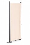Składany parawan ogrodowy pokojowy 4-panelowy 167x216 cm beżowy MultiGarden