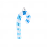 Komplet 4 Ozdób Choinkowych CUKIERKOWA LASKA 9cm w Kolorze Niebieskim