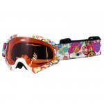 Dziecięce gogle snowboardowe WORKER Sterling z grafiką  ∙ ochrona UV ∙ anti-fog ∙ wentylacja ∙ elastyczny pasek ∙ dla dzieci