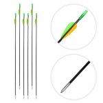 Strzały do łuku refleksyjnego inSPORTline Klarkson ∙ 6 szt ∙ fiberglass ∙ 30 ∙ sztywność 1200 ∙ stalowy grot