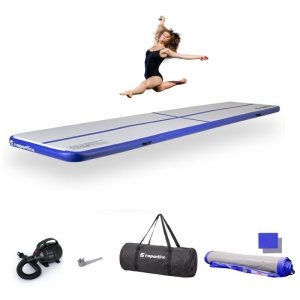 Ścieżka akrobatyczna Airtrack inSPORTline Airstunt 500x100x10 cm ∙ z pompką elektryczną ∙ nośność 850 kg ∙ wodoodporna ∙ torba w