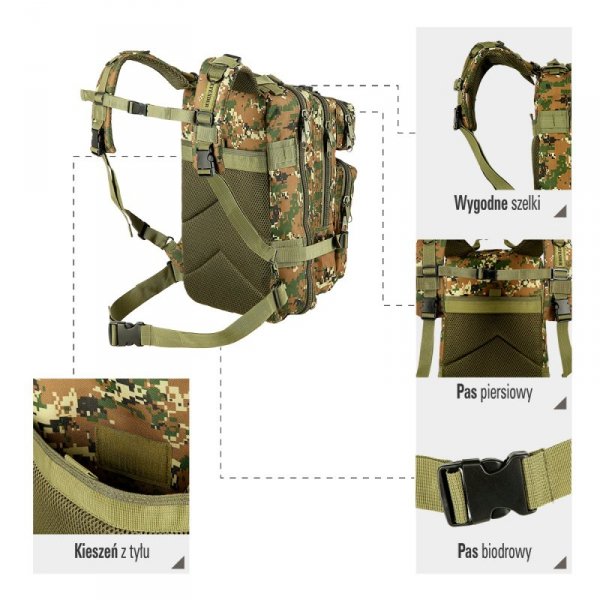 CBT7204  ZIELONY MORO DEFENDER PLECAK NILS CAMP