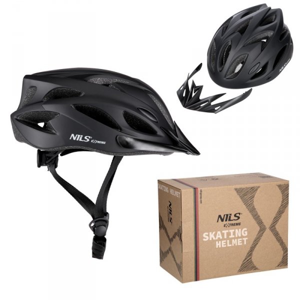 MTW291 KASK CZARNY ROZM. M (51-60CM) NILS EXTREME