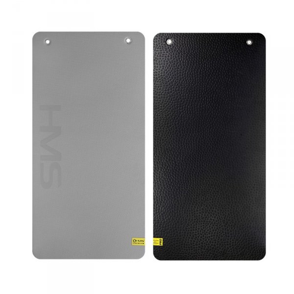MFK01 GRAY-BLACK MATA FITNESS KLUBOWA Z OTWORAMI HMS PREMIUM