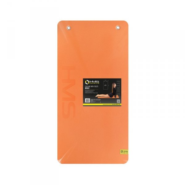 MFK01 ORANGE-BLACK MATA FITNESS KLUBOWA Z OTWORAMI HMS PREMIUM