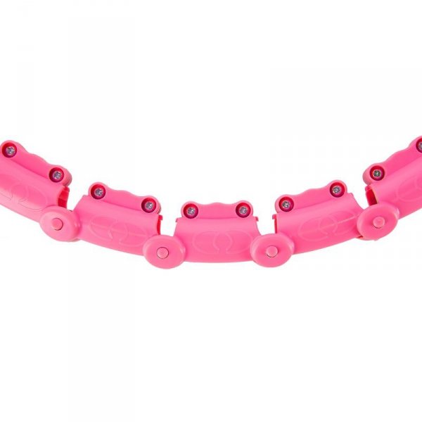 OHA02 HULA HOP PINK Z WYPUSTKAMI I OBCIĄŻNIKIEM ONE FITNESS