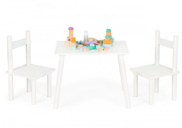 Stół stolik +2 krzesła meble dla dzieci komplet ECOTOYS