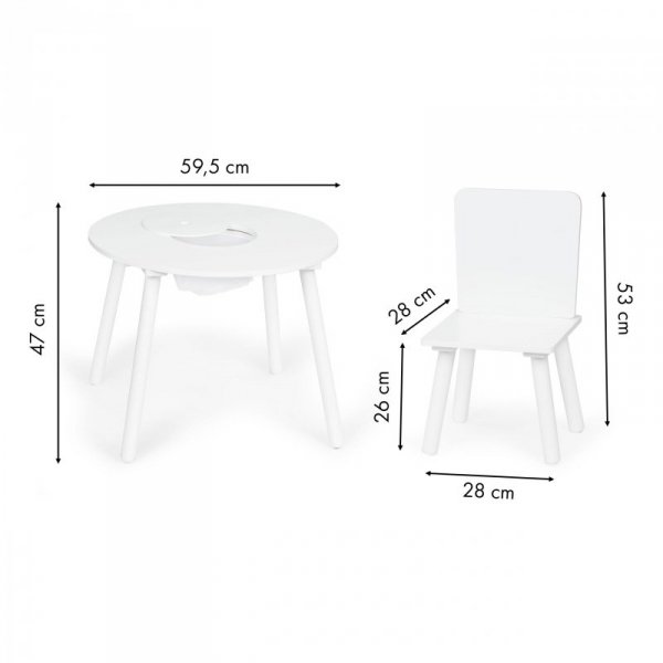 Stolik 2 krzesła meble dla dzieci komplet ECOTOYS