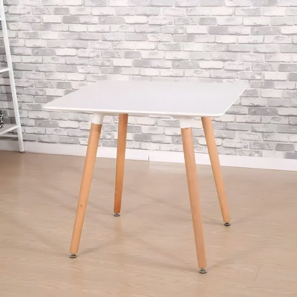 Stolik kuchenny nowoczesny drewniany kwadratowy 80x80 cm ModernHome