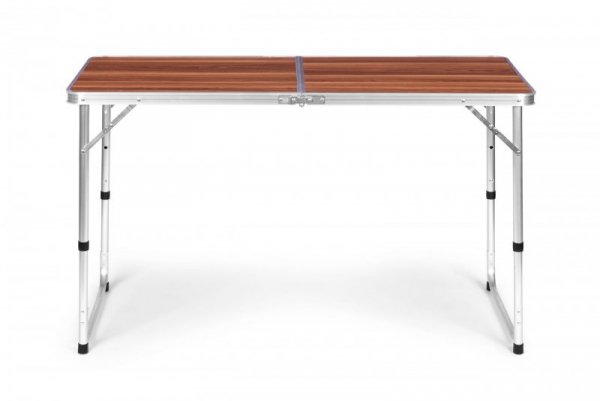 Stolik turystyczny stół składany kemping brązowy blat 120x60 cm MultiGarden