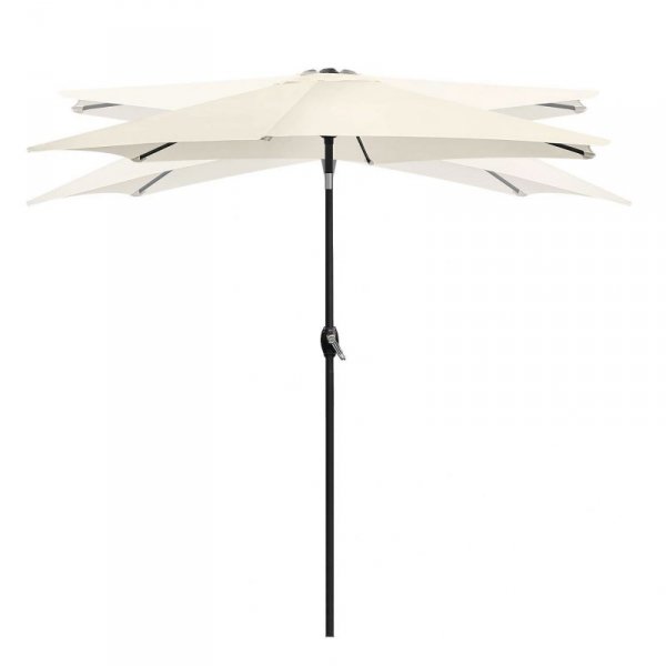 Składany parasol ogrodowy balkonowy regulowany 210 cm beżowy