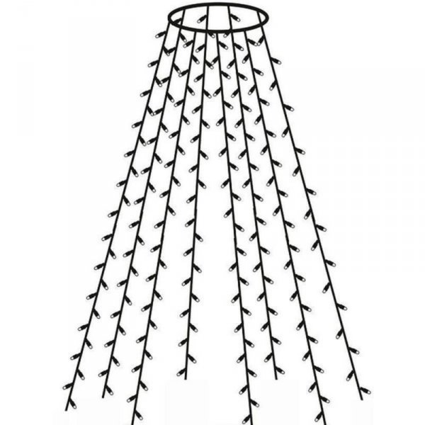 Kurtyna świetlna 300 lampek LED na choinkę