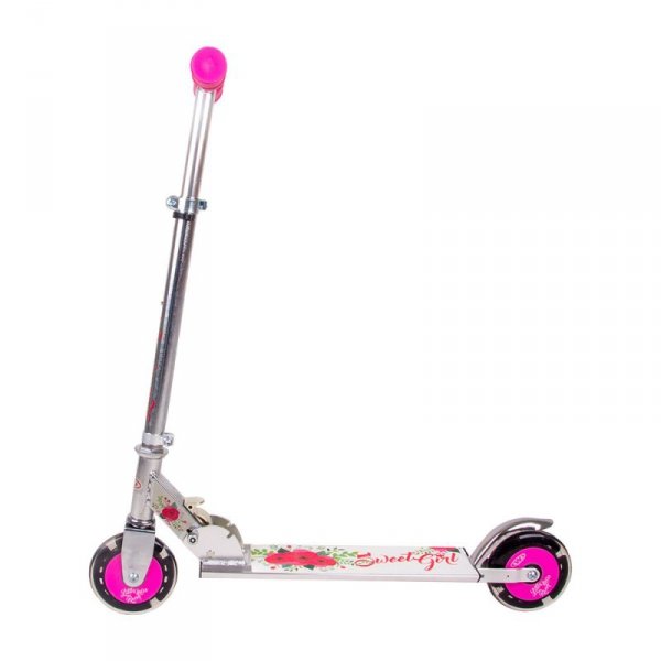 Hulajnoga dla dzieci WORKER Racer Sweet Girl ze świecącymi kółkami LED 125mm