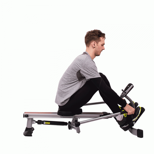 Wioślarz treningowy inSPORTline Power Master X ∙ hydrauliczny system oporu ∙ 12 poziomów oporu ∙ płynny ruch ∙ uchwyt na tablet 