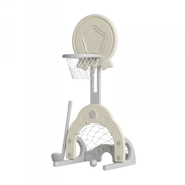 Wielofunkcyjny kosz 3w1 inSPORTline Estrelino ∙ bramka, obręcz, kij golfowy ∙ lekka waga ∙ elastyczne piłki ∙ wspiera rozwój mot