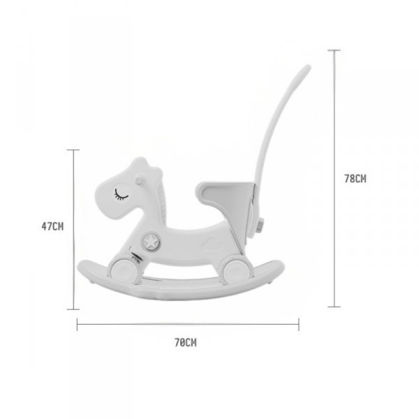 Wielofunkcyjny konik na biegunach inSPORTline Zaldino ∙ bujak i rowerek biegowy ∙ nośność 40 kg ∙ dla dzieci 2-7 lat