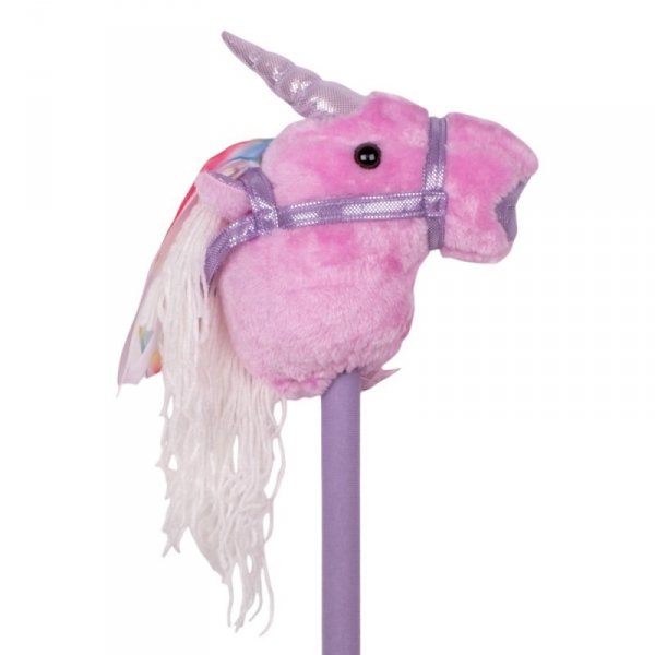 Hobby Horse jednorożec konik na kiju z dźwiękiem inSPORTline Garanito