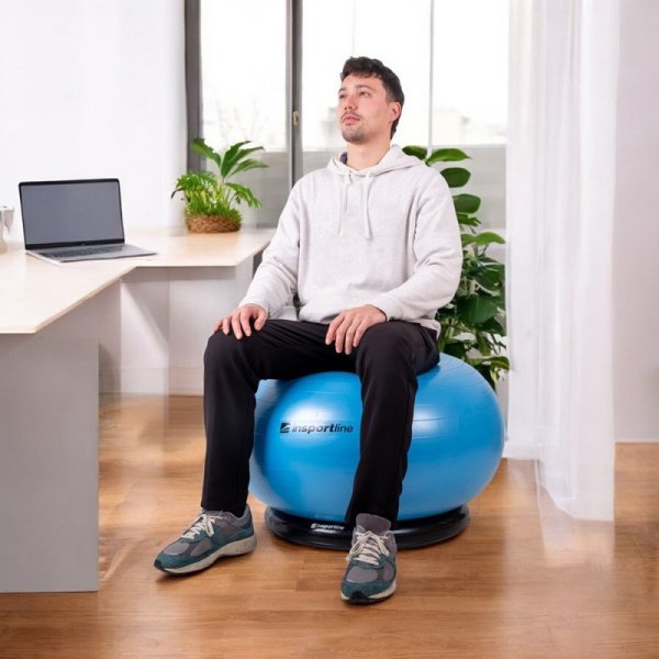 Piłka gimnastyczna z funkcją krzesła inSPORTline Top Ball 85 cm BallBase