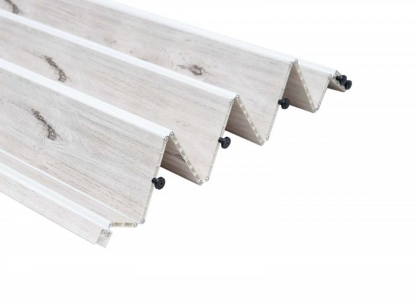 Drzwi harmonijkowe 001P DĄB ALASKA MAT - 100 cm