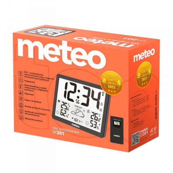 STACJA POGODOWA Z DCF METEO SP201 Z POGODYNKA