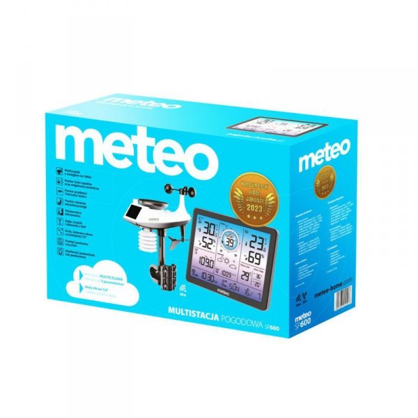 MULTI STACJA POGODOWA METEO SP600 Z MIERNIKIEM WIATRU oraz OPADÓW