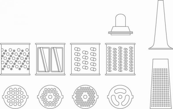 MASZYNKA DO MIĘSA Z SZATKOWNICĄ I TARKĄ