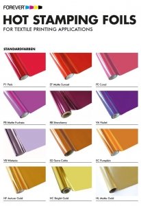 FOLIA HOT STAMPING STANDARD (NA ROLKI - 12 MB)